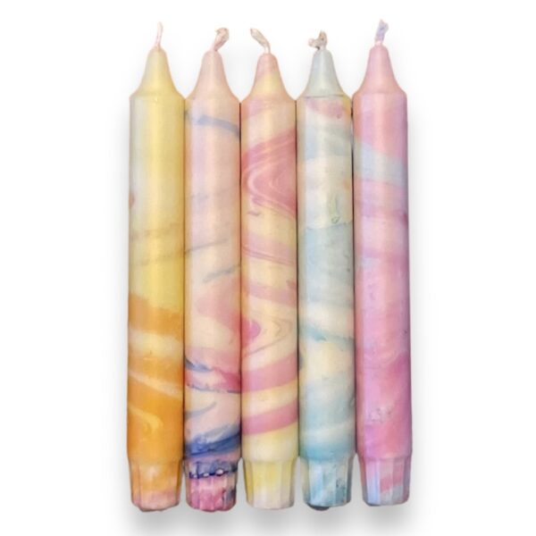 Pastel marble set van 5 - Afbeelding 2