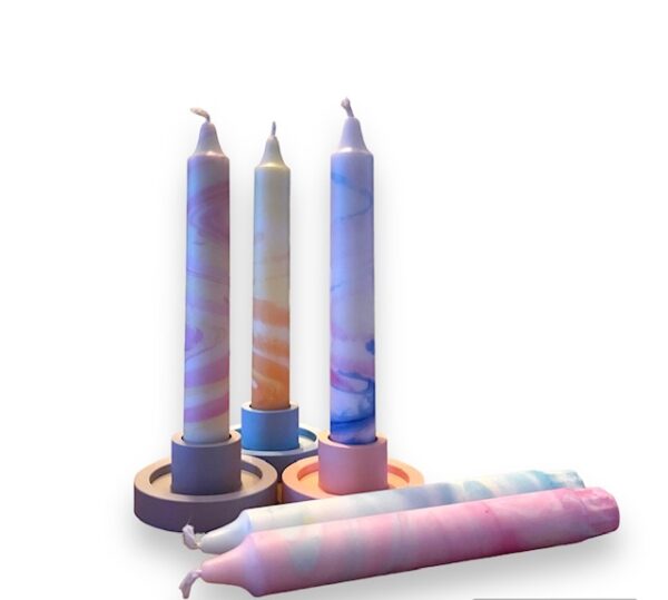 Pastel marble set van 5 - Afbeelding 3