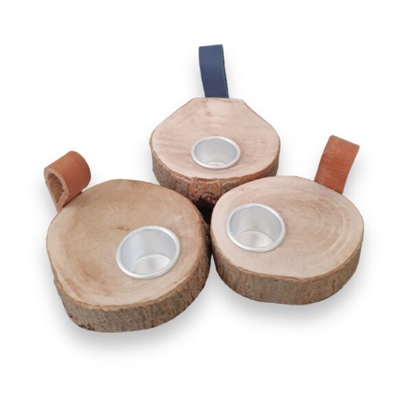 Houten kaarsenstandaard - Afbeelding 2