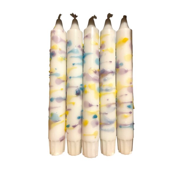 Confetti set van 5 (lila, geel, turquoise) - Afbeelding 2