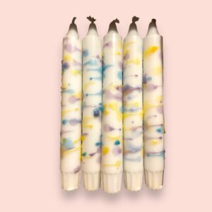 Confetti set van 5 (lila, geel, turquoise)
