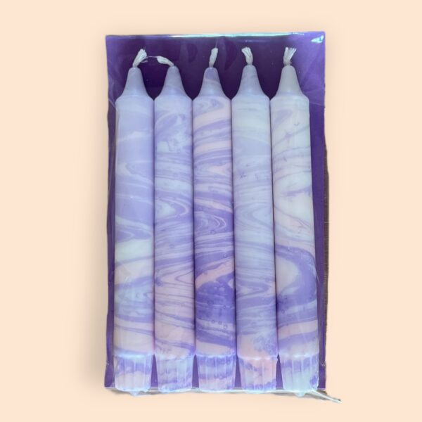 Paars/roze marble set van 5 - Afbeelding 3