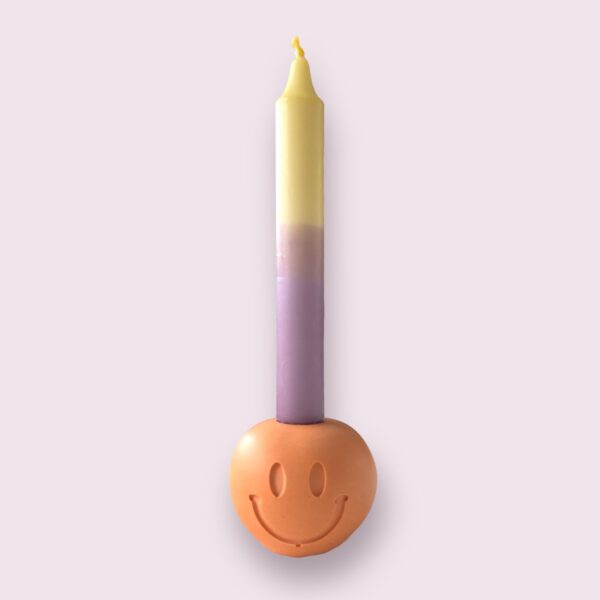 Jesmonite smiley kaarsenstandaard - Afbeelding 3