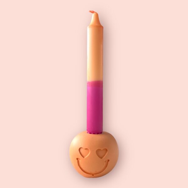 Jesmonite smiley kaarsenstandaard - Afbeelding 4