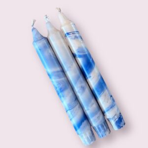Delfts blauwe marble set van 3