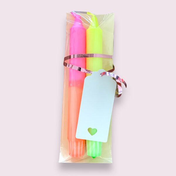 Cadeauset van 2 fluorkleurig - Afbeelding 2