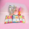 Juffencadeau marble regenboogkleurige set van 5 - Afbeelding 2