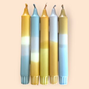 Oranje blauwe set van 5