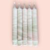 Taupe/zacht roze marble set van 5 kopie