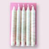 Taupe/zacht roze marble set van 5 kopie - Afbeelding 2