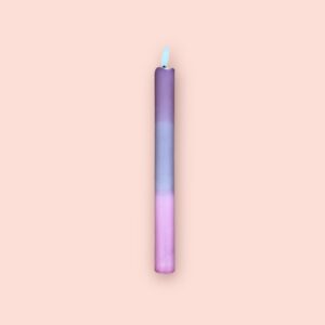 LED kaars paars/lila/roze