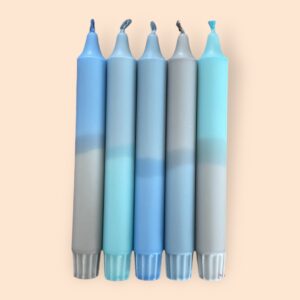 Grijs/blauwe set van 5