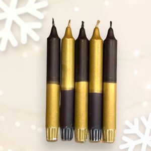 Goud/zwart set van 5