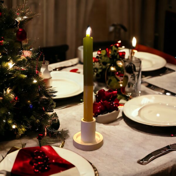 LED kaars goud/zwart set van 2 - Afbeelding 3