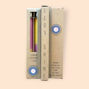 LED kaars flamingo set van 2