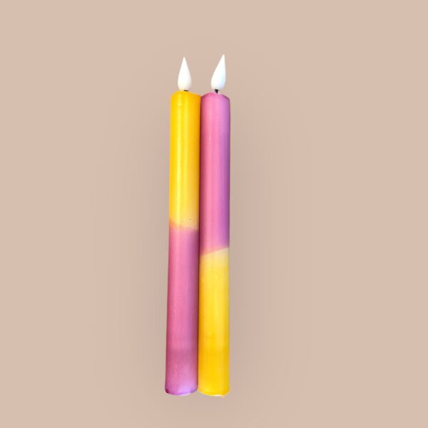 LED kaars flamingo set van 2 - Afbeelding 2